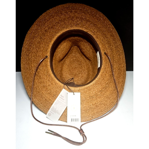 Will + Bear Austin Raffia Straw Hat - Brown Color Medium NEW - Picture 7 of 11